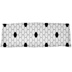 Black White Hexagon Dots Body Pillow Case (dakimakura)