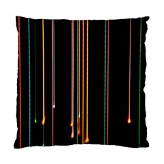 Fallen Christmas Lights And Light Trails Standard Cushion Case (two Sides)