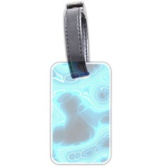 Blue Patterned Aurora Space Luggage Tags (two Sides) by Mariart