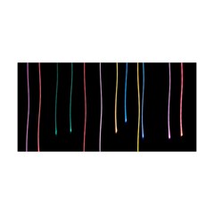 Falling Light Lines Perfection Graphic Colorful Yoga Headband by Mariart