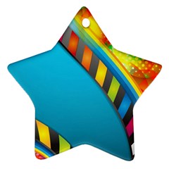 Color Dream Polka Ornament (star) by Mariart