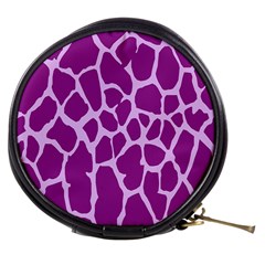 Giraffe Skin Purple Polka Mini Makeup Bags