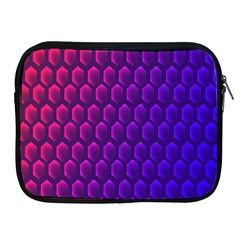 Hexagon Widescreen Purple Pink Apple Ipad 2/3/4 Zipper Cases