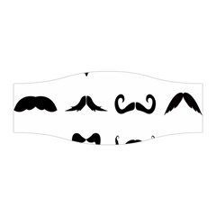 Mustache Man Black Hair Style Stretchable Headband