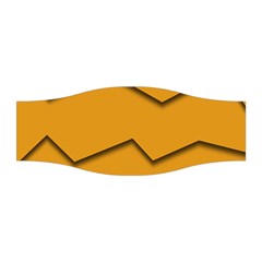 Orange Shades Wave Chevron Line Stretchable Headband