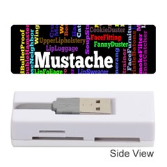 Mustache Memory Card Reader (stick)  by Mariart