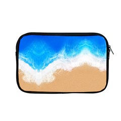 Sand Beach Water Sea Blue Brown Waves Wave Apple Macbook Pro 13  Zipper Case