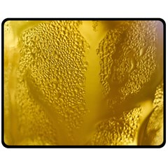 Beer Beverage Glass Yellow Cup Fleece Blanket (medium)  by Nexatart