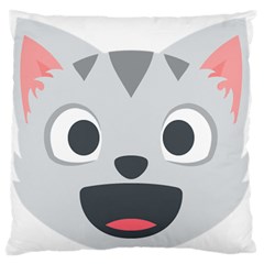 Cat Smile Standard Flano Cushion Case (two Sides) by BestEmojis