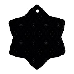 Star Black Ornament (snowflake) by Mariart