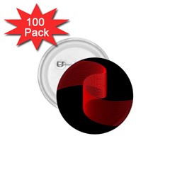 Tape Strip Red Black Amoled Wave Waves Chevron 1 75  Buttons (100 Pack)  by Mariart