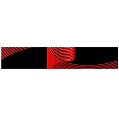 Tape Strip Red Black Amoled Wave Waves Chevron Flano Scarf (large) by Mariart