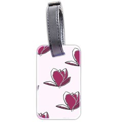 Magnolia Seamless Pattern Flower Luggage Tags (two Sides) by Nexatart