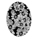 Mandala Calming Coloring Page Ornament (Oval)