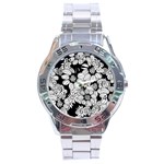 Mandala Calming Coloring Page Stainless Steel Analogue Watch