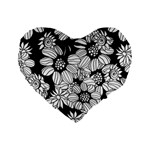 Mandala Calming Coloring Page Standard 16  Premium Heart Shape Cushions