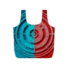 Vector Watch Texture Red Blue Full Print Recycle Bags (s)  by Nexatart