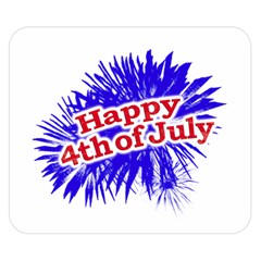Happy 4th Of July Graphic Logo Double Sided Flano Blanket (small)  by dflcprints