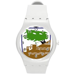 Coat Of Arms Of Holon  Round Plastic Sport Watch (m) by abbeyz71