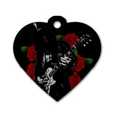 Slash Dog Tag Heart (two Sides) by Valentinaart