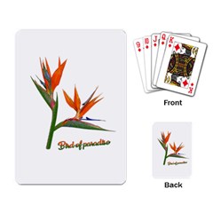Bird Of Paradise Playing Card by Valentinaart