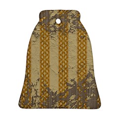 Wall Paper Old Line Vertical Bell Ornament (two Sides)