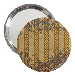 Wall Paper Old Line Vertical 3  Handbag Mirrors by Mariart