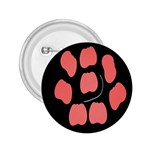 Craft Pink Black Polka Spot 2.25  Buttons