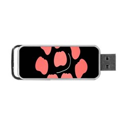 Craft Pink Black Polka Spot Portable Usb Flash (one Side)