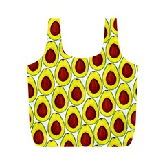 Avocados Seeds Yellow Brown Greeen Full Print Recycle Bags (m)  by Mariart