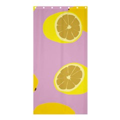 Fruit Lemons Orange Purple Shower Curtain 36  X 72  (stall)  by Mariart
