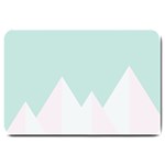 Montain Blue Snow Chevron Wave Pink Large Doormat  30 x20  Door Mat