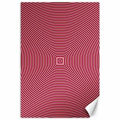 Stop Already Hipnotic Red Circle Canvas 12  X 18   by Mariart