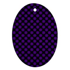 Pattern Oval Ornament (two Sides) by ValentinaDesign