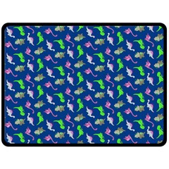 Dinosaurs Pattern Double Sided Fleece Blanket (large)  by ValentinaDesign