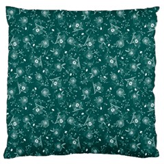 Floral Pattern Large Flano Cushion Case (one Side) by ValentinaDesign