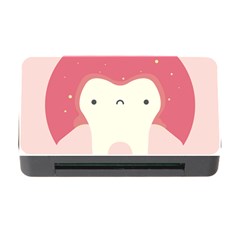 Sad Tooth Pink Memory Card Reader With Cf by Mariart