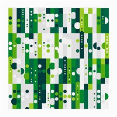 Generative Art Experiment Rectangular Circular Shapes Polka Green Vertical Medium Glasses Cloth by Mariart