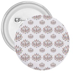 Dot Lotus Flower Flower Floral 3  Buttons by Mariart