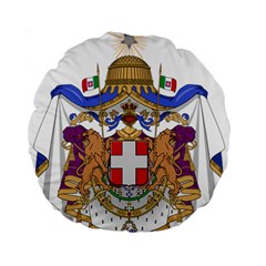 Greater Coat Of Arms Of Italy, 1870-1890 Standard 15  Premium Flano Round Cushions by abbeyz71