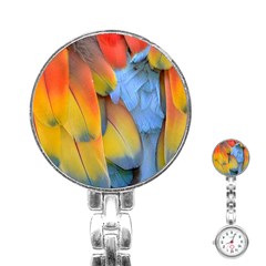Spring Parrot Parrot Feathers Ara Stainless Steel Nurses Watch by Nexatart