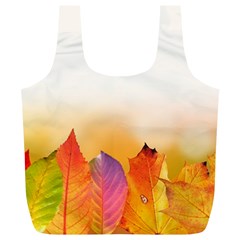 Autumn Leaves Colorful Fall Foliage Full Print Recycle Bags (l)  by Nexatart