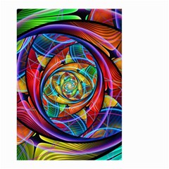 Eye Of The Rainbow Small Garden Flag (two Sides) by WolfepawFractals