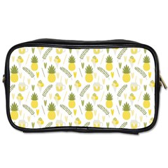 Pineapple Fruit And Juice Patterns Toiletries Bags by TastefulDesigns