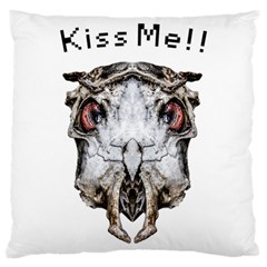 Funny Creepy Alien Headbones Small Large Cushion Case (one Side) by dflcprints