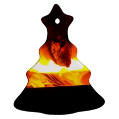 Fire Rays Mystical Burn Atmosphere Ornament (christmas Tree)  by Nexatart