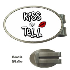 Kiss And Tell Money Clips (oval)  by Valentinaart