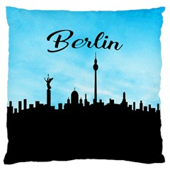 Berlin Large Flano Cushion Case (two Sides) by Valentinaart