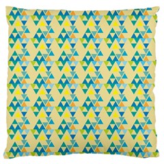 Colorful Triangle Pattern Standard Flano Cushion Case (two Sides) by berwies