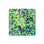 Pixel Pattern A Completely Seamless Background Design Square Magnet